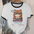 Sarcastic Loner Introvert Not a Friendly Do Not Touchs Unisex Cotton Ringer T-Shirt