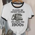 Sarcastic Please Be Patient I'm From The 1900s Unisex Cotton Ringer T-Shirt
