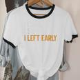 I Came i Saw i Left Early Introvert Unisex Cotton Ringer T-Shirt I Came i Saw i Left Early Introvert Unisex Cotton Ringer T-Shirt