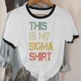 This Is My Sigma Shirt Male Lone Wolf Minimalist Introvert Unisex Cotton Ringer T-Shirt This Is My Sigma Shirt Male Lone Wolf Minimalist Introvert Unisex Cotton Ringer T-Shirt