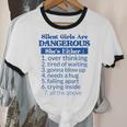 Silent Girls Are DangerousFor Quiet Introvert Girl Unisex Cotton Ringer T-Shirt