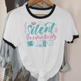 Silent Productivity Introvert Office Staff Secretary Admin Unisex Cotton Ringer T-Shirt