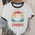 I Like Sloths And Maybe 3 People Sloth Lover Introvert Retro Unisex Cotton Ringer T-Shirt