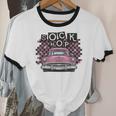 Sock Hop 50s Classic Car Nostalgia 1950s Greaser Unisex Cotton Ringer T-Shirt