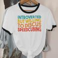 Speedcuber Introvert Cube Solver Speedsolving Speedcubing Unisex Cotton Ringer T-Shirt