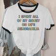 I Spent All My Money On 90's Memorabilia Nostalgia & Retro Unisex Cotton Ringer T-Shirt I Spent All My Money On 90's Memorabilia Nostalgia & Retro Unisex Cotton Ringer T-Shirt