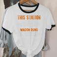 This Station Wagon Runs On Nostalgia Wagon Unisex Cotton Ringer T-Shirt