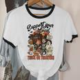 Support Your Local Trick Or Treaters Retro Spooky Nostalgia Unisex Cotton Ringer T-Shirt