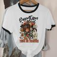 Support Your Local Trick Or Treaters Retro Spooky Nostalgia Unisex Cotton Ringer T-Shirt