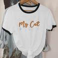 Im Only Talking To My Cat Today Cat Owner Introvert Unisex Cotton Ringer T-Shirt Im Only Talking To My Cat Today Cat Owner Introvert Unisex Cotton Ringer T-Shirt