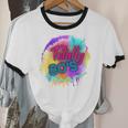 Totally 80's Tie Dye Retro Vibes 1980s Style Nostalgia Unisex Cotton Ringer T-Shirt
