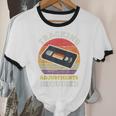 Tracking Adjustments Required Nostalgia VHS Retro Tape Unisex Cotton Ringer T-Shirt