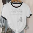 I Used To Be A People Person Introvert Unisex Cotton Ringer T-Shirt I Used To Be A People Person Introvert Unisex Cotton Ringer T-Shirt