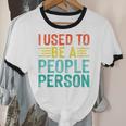 I Used To Be A People Person I Introvert Unisex Cotton Ringer T-Shirt