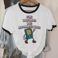 I Like Video Games Dogs And Maybe 3 People Gamer Introvert Unisex Cotton Ringer T-Shirt