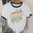 Vintage 1980 Retro Badge Decade Nostalgia Graphic Emblem Premium Tri-Blend Unisex Cotton Ringer T-Shirt Vintage 1980 Retro Badge Decade Nostalgia Graphic Emblem Premium Tri-Blend Unisex Cotton Ringer T-Shirt