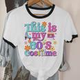 Vintage 80s Costume Nostalgia 1980s Fashion Cute Girls Women Unisex Cotton Ringer T-Shirt