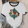 Vintage Carousel Horse Merry Go Round Nostalgia Art Premium Unisex Cotton Ringer T-Shirt Vintage Carousel Horse Merry Go Round Nostalgia Art Premium Unisex Cotton Ringer T-Shirt
