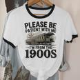 Vintage Be Patient With Me I'm From The 1900s Steam Train Unisex Cotton Ringer T-Shirt Vintage Be Patient With Me I'm From The 1900s Steam Train Unisex Cotton Ringer T-Shirt