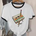 Vintage Pencil Rewind Cassette Tape Nostalgia Party 80s 90s Unisex Cotton Ringer T-Shirt