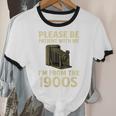 Vintage Please Be Patient With Me I'm From The 1900s Camera Unisex Cotton Ringer T-Shirt
