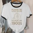 Vintage Please Be Patient With Me I'm From The 1900s Cycle Unisex Cotton Ringer T-Shirt Vintage Please Be Patient With Me I'm From The 1900s Cycle Unisex Cotton Ringer T-Shirt