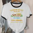 Vintage Please Be Patient With Me I'm From The 1900s Premium Tri-Blend Unisex Cotton Ringer T-Shirt