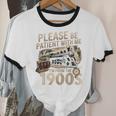 Vintage Please Be Patient With Me I'm From The 1900s Train Unisex Cotton Ringer T-Shirt