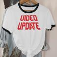 Vintage Video Update – 90s VHS Rental Nostalgia Minnesota Unisex Cotton Ringer T-Shirt
