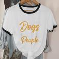 Wears Loves Dogs Avoids People I Introvert Unisex Cotton Ringer T-Shirt Wears Loves Dogs Avoids People I Introvert Unisex Cotton Ringer T-Shirt