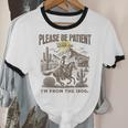 Western Please Be Patient With Me I'm From The 1900s Unisex Cotton Ringer T-Shirt
