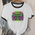 Y2K Home DJ Quarantine Nostalgia Boombox Party Unisex Cotton Ringer T-Shirt