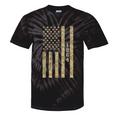 1964 Year Nostalgia Desert Camo Distressed American Flag Tie-Dye T-Shirts Black Tie-Dye