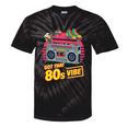 1980s 80s Reunion Nostalgia Memories Music School Grew Up Premium Tri-Blend Tie-Dye T-Shirts Black Tie-Dye