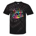 80s 90s Hip Hop Nostalgia Retro Boombox Music Lovers Tie-Dye T-Shirts Black Tie-Dye
