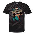 80s 90s Retro Party Costume Nostalgia Boombox Music Hip Hop Tie-Dye T-Shirts Black Tie-Dye