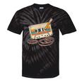 80s 90s Retro Party Costume Nostalgia Cassette Tape Pencil Tie-Dye T-Shirts Black Tie-Dye