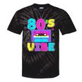 80's Vibe Retro Style Cassette Tape Nostalgia 1980s Party Tie-Dye T-Shirts Black Tie-Dye