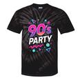 90's Party 90s Nostalgia Retro Rave Dance Music Tie-Dye T-Shirts Black Tie-Dye