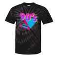 90's Vibe Retro Style Cassette Tape Nostalgia 1990s Party Tie-Dye T-Shirts Black Tie-Dye
