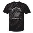 Analogue Nostalgia Letter & Stamp Graphic Tie-Dye T-Shirts Black Tie-Dye
