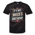 Boho Nostalgia It's My Niece's Birthday Women Kids Tie-Dye T-Shirts Black Tie-Dye