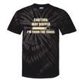 Caution May Buffer I'm From The 1900s Premium Tie-Dye T-Shirts Black Tie-Dye