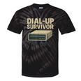 Dial Up Survivor Retro 90s Internet Nostalgia Tie-Dye T-Shirts Black Tie-Dye