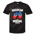 Discipline Arsenal Pinoy Nostalgia Filipino Tsinelas Premium Tri-Blend Tie-Dye T-Shirts Black Tie-Dye
