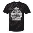 Easily Distracted By Old Cars Graphic Nostalgia Tie-Dye T-Shirts Black Tie-Dye