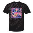 EAT THE RICH 90S NOSTALGIA WHALE ORCA YAHCT RETRO Tie-Dye T-Shirts Black Tie-Dye