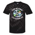 Elder Millennials Embracing 90s CDs Nostalgia Vibes Tie-Dye T-Shirts Black Tie-Dye