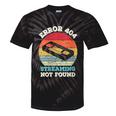 Error 404 Streaming Not Found Nostalgia VHS Retro Tape Tie-Dye T-Shirts Black Tie-Dye