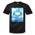 Frutiger Aero Aesthetic Tech Book Butterfly Tie-Dye T-Shirts Black Tie-Dye